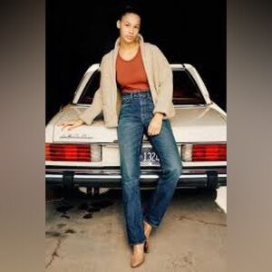 Imogene + Willie Isabelle Adler High-Rise Straight Leg Jeans size 30